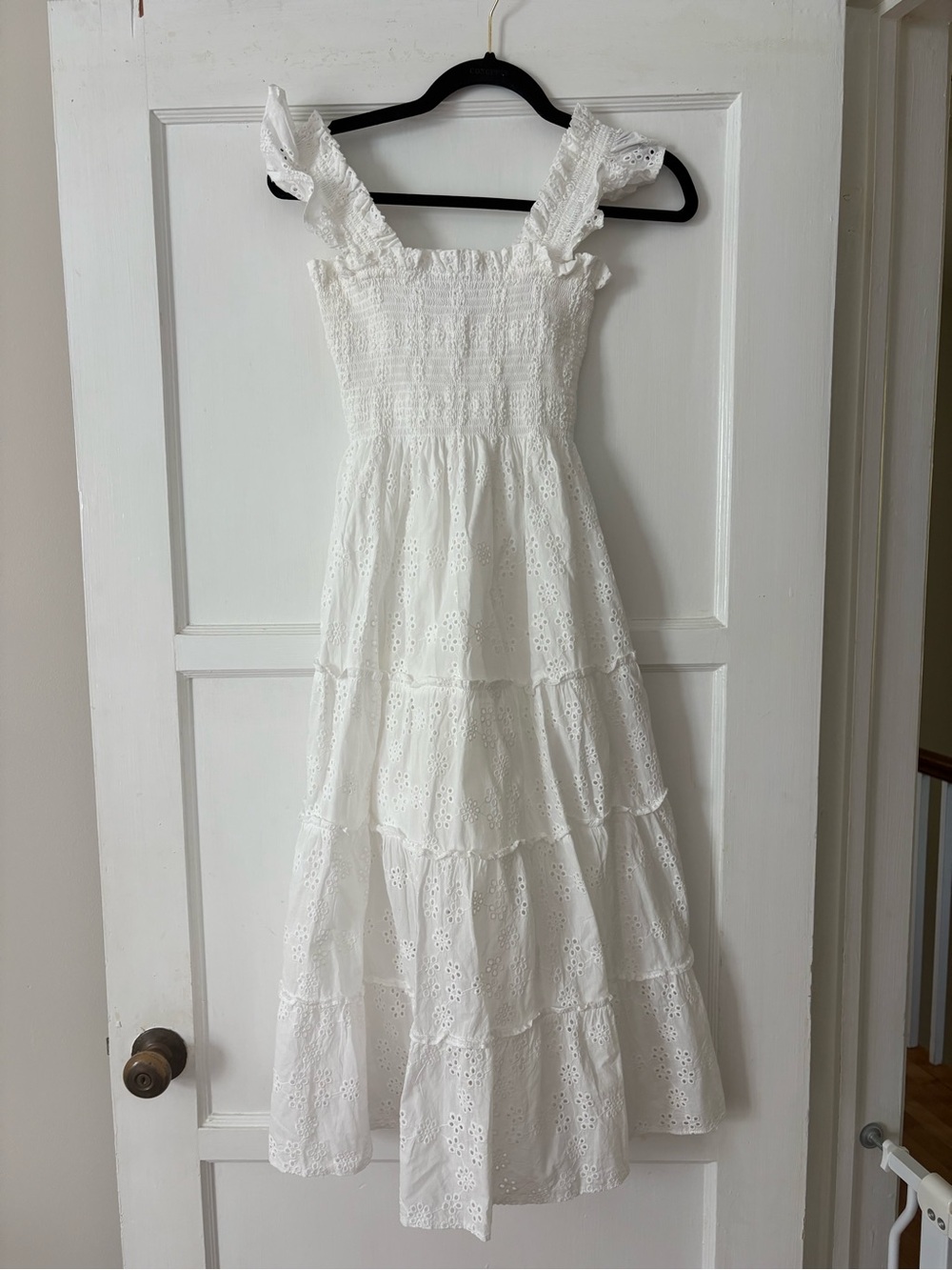 Hill House White Eyelet Ruffle Ellie Dress - Picture 1 of 3